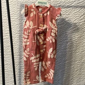 Linen coveralls size 6-9 months